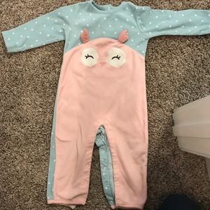 Owl Fleece Jumpsuit